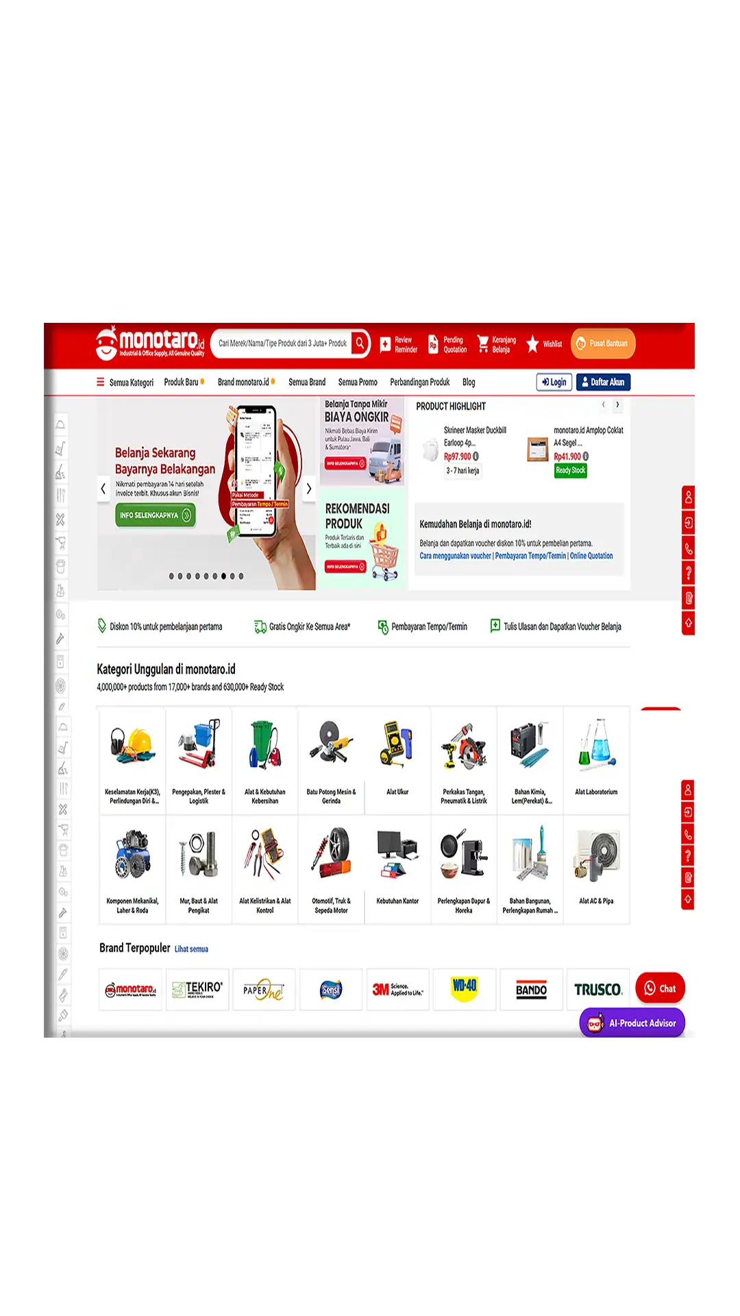 Jasa bisnis online pembuatan website toko online sederhana dan responsif oleh MrWeb Click