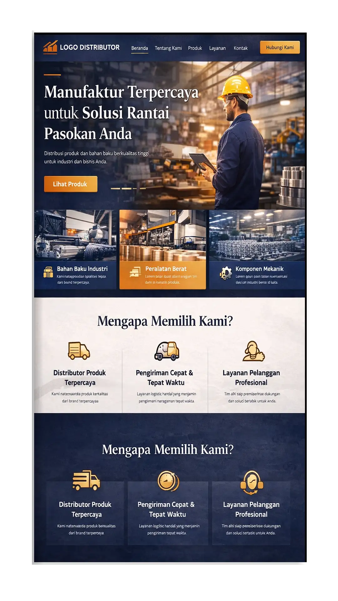 Jasa agensi digital marketing pembuatan website perusahaan manufaktur dan pabrik industri oleh MrWeb Click.