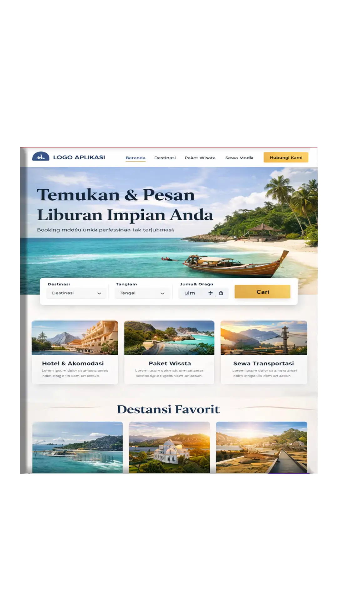 Jasa pembuatan website pariwisata, agen tour, dan travel perjalanan oleh MrWeb Click.